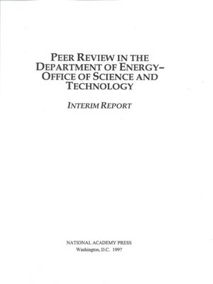 cover image of Peer Review in the Department of Energy-Office of Science and Technology